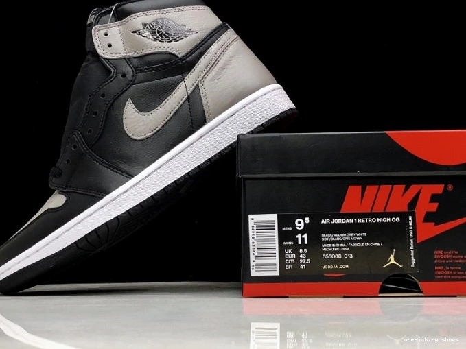 Cheap Black OG Grey 555088-013 Shadow 1 High Jordan Retro Air 0722